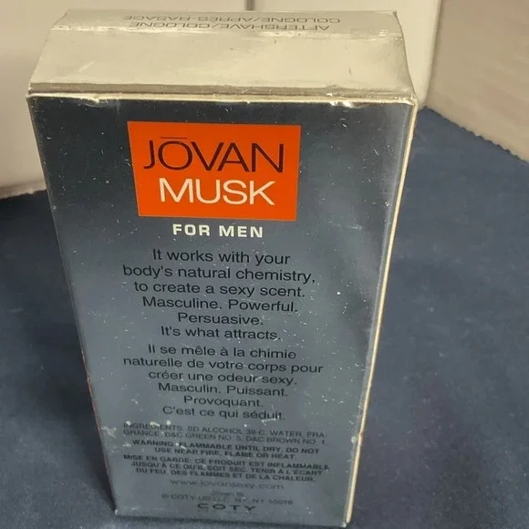 Original Coty Jovan Musk Aftershave/Cologne for Men, 2 oz Bottle